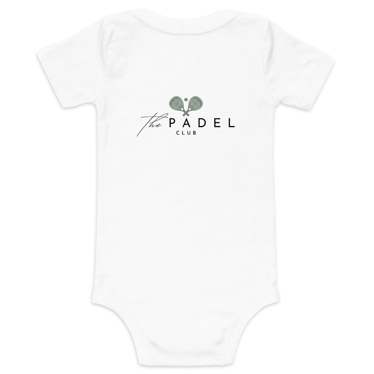 Padel Baby-Body Olive Schweizerdeutsch