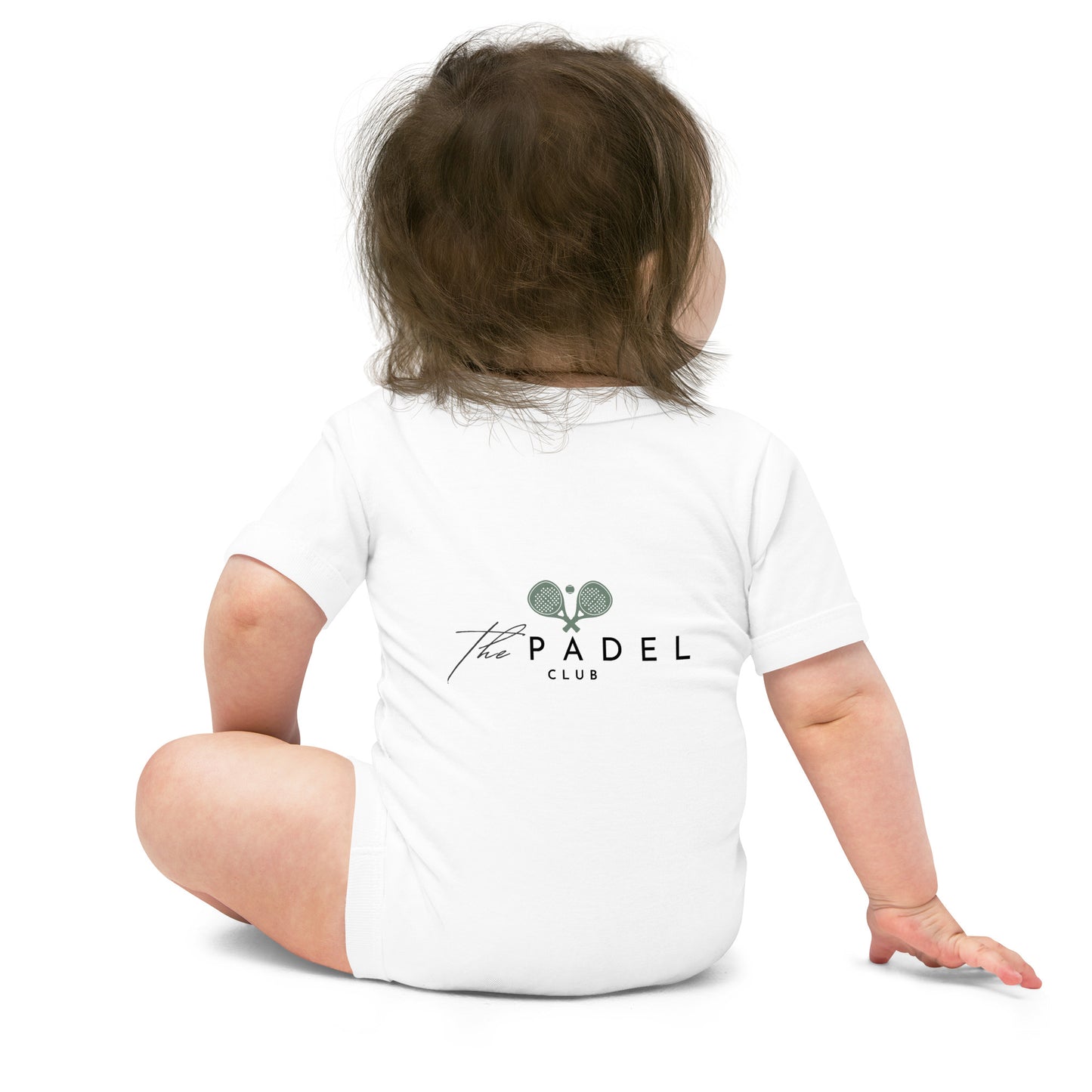 Padel Baby-Body Olive Schweizerdeutsch